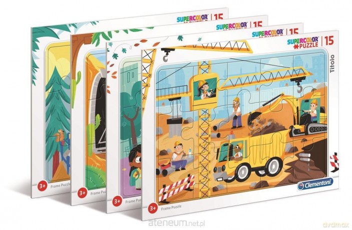 CLEMENTONI ramkowe 15 Super kolor Means of Transpor [PUZZLE]