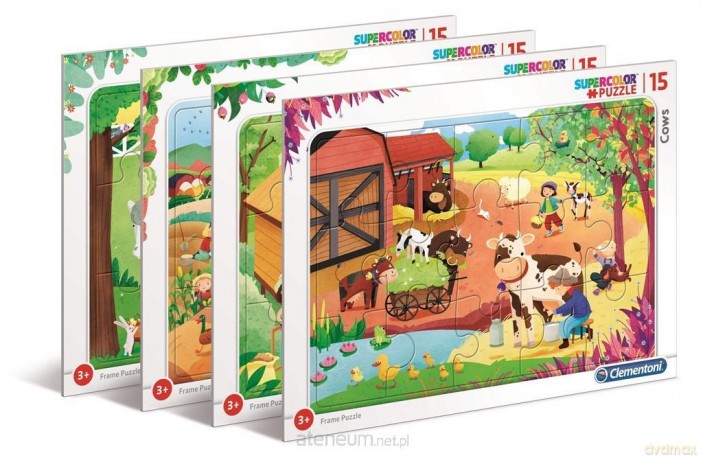 CLEMENTONI ramkowe 15 Super kolor The Farm [PUZZLE]