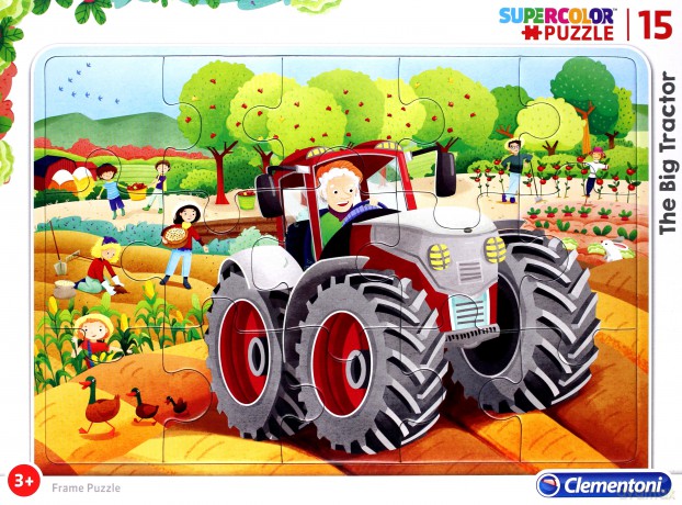 CLEMENTONI ramkowe 15 Super kolor The Farm [PUZZLE]