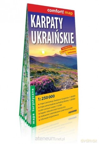 Comfort!map Karpaty Ukraińskie 1:250 000 mapa