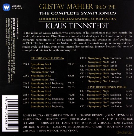 Klaus Tennstedt: The Complete Mahler Recordings [16CD]