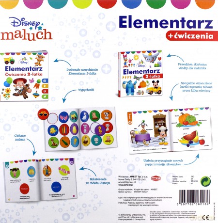 Disney maluch. Zestaw elementarz + ćwiczenia [KSIĄŻKA]