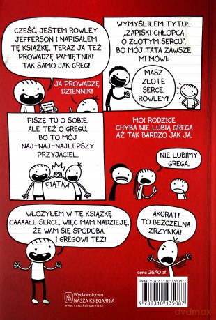Dziennik Rowleya. Zapiski chłopca o złotym sercu - Jeff Kinney [KSIĄŻKA]