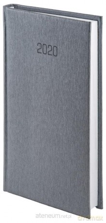 Kalendarz 2020 A6 Tygodniowy Aluminium Srebrny [KALENDARZ]