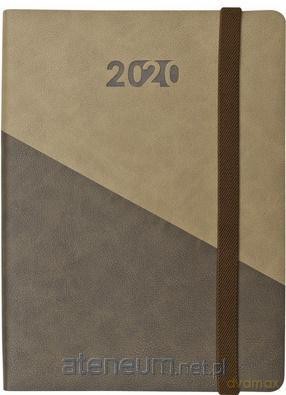 Kalendarz 2020 Książkowy A5 tygodniowy Flexi ciemny brąz [KALENDARZ]