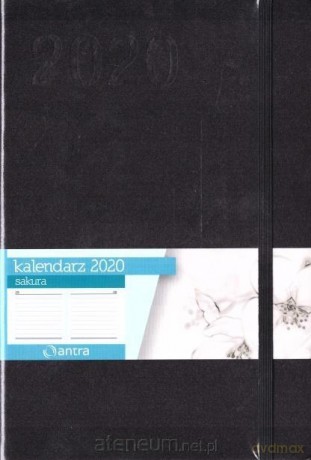 Kalendarz 2020 Sakura A5 Czarny DNS [KALENDARZ]