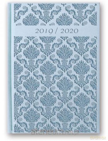 Kalendarz 2020 Tygodniowy B6 Vivella Relief Błękitny [KALENDARZ]