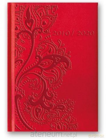 Kalendarz 2020 Tygodniowy B6 Vivella Relief Czerwony [KALENDARZ]