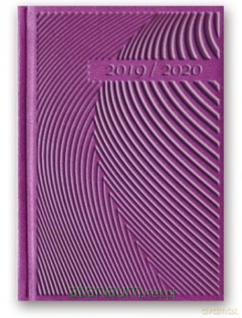 Kalendarz 2020 Tygodniowy B6 Vivella Relief Fioletowy [KALENDARZ]