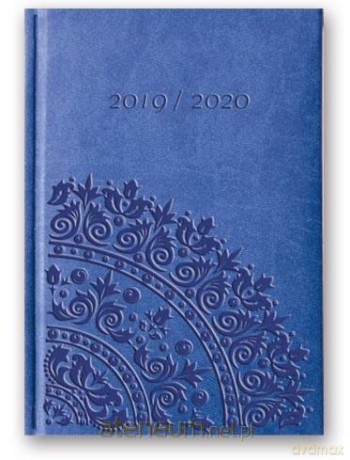 Kalendarz 2020 Tygodniowy B6 Vivella Relief Niebieski [KALENDARZ]