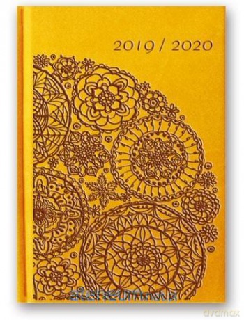 Kalendarz 2020 Tygodniowy B6 Vivella Relief Żółty [KALENDARZ]