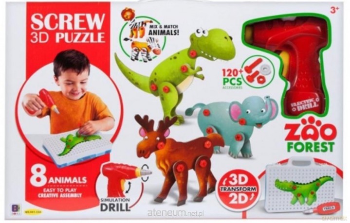 Klocki do skręcania Dino [KLOCKI]