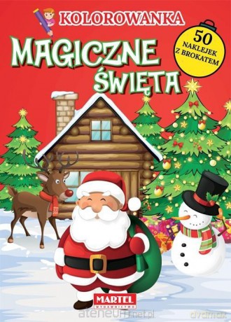 Kolorowanka. Magiczne święta (czerwona okładka) [KSIĄŻKA]