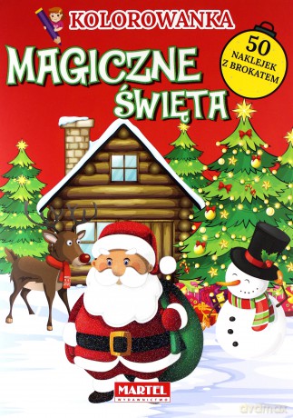 Kolorowanka. Magiczne święta (czerwona okładka) [KSIĄŻKA]