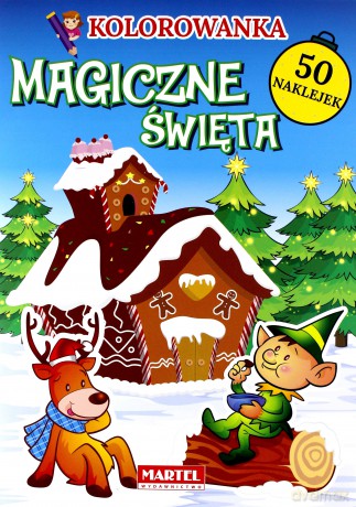 Kolorowanka. Magiczne święta (niebieska okładka) [KSIĄŻKA]