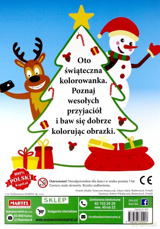 Kolorowanka. Magiczne święta (niebieska okładka) [KSIĄŻKA]