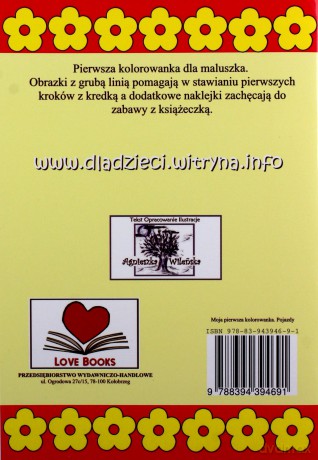 Moja pierwsza kolorowanka - Pojazdy [KSIĄŻKA]