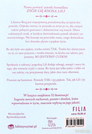 Powiedz życiu tak, Lili - Anna H. Niemczynow [KSIĄŻKA]