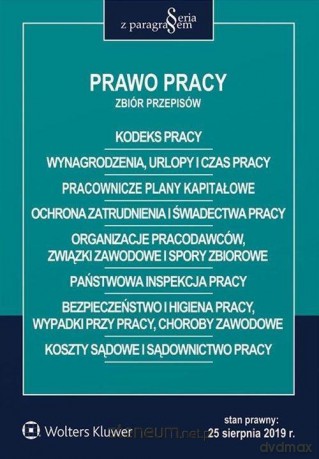 Prawo pracy. Zbiór przepisów w.30 [KSIĄŻKA]