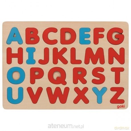 Puzzle literki w stylu Montessori