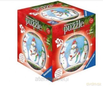RAVENSBURGER 3D Święta - Bałwany [PUZZLE]