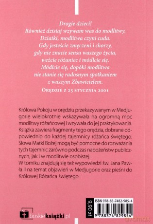 Różaniec z Królową Pokoju z Medjugorie - Anna Matusiak [KSIĄŻKA]