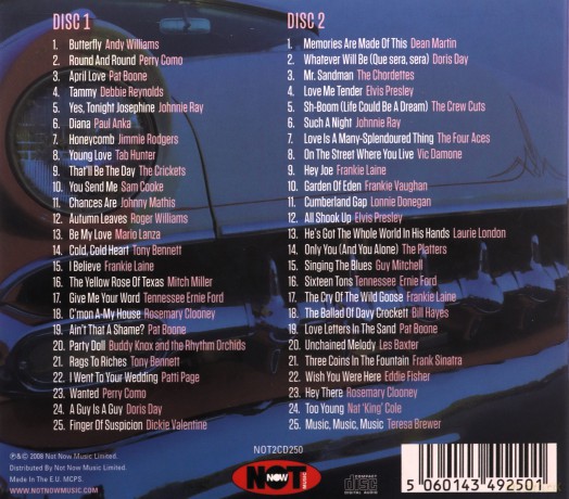 No.1 Hits Of The 50's [2CD]