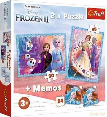 TREFL 2w1 + memos Tajemnicza kraina [PUZZLE]