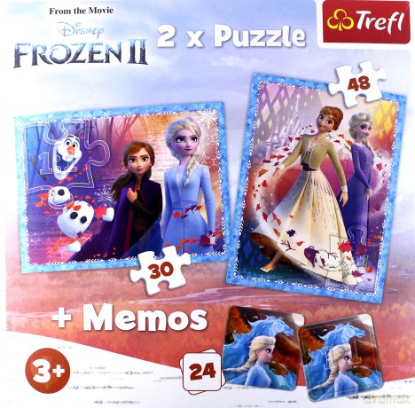TREFL 2w1 + memos Tajemnicza kraina [PUZZLE]