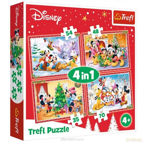 TREFL 4w1 Świąteczny czas [PUZZLE]
