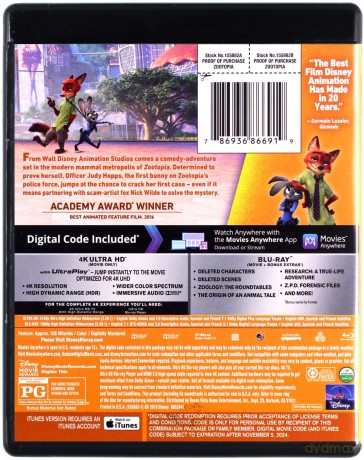 Zootopia (Zwierzogród) (Disney) [Blu-Ray 4K]+[Blu-Ray]