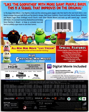 The Angry Birds Movie 2 [Blu-Ray 4K]+[Blu-Ray]