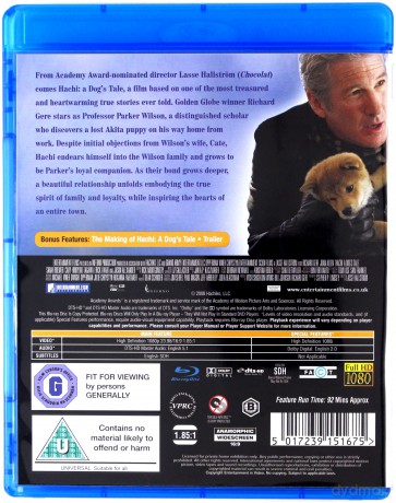 Hachi: A Dog's Tale (Mój przyjaciel Hachiko) [Blu-Ray]