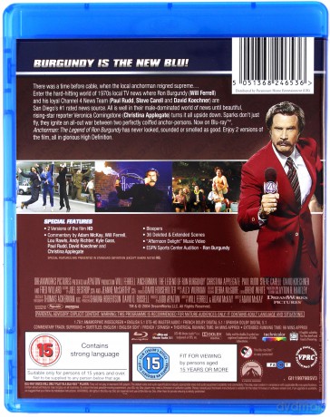 Anchorman: The Legend of Ron Burgundy (Legenda telewizji) [Blu-Ray]
