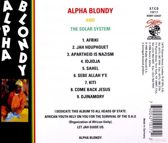 Alpha Blondy: Apartheid Is Nazism [CD]