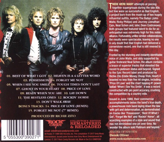 Bad English: Bad English [CD]