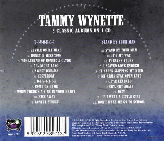 Tammy Wynette: Divorce Stand By Your Man [CD]
