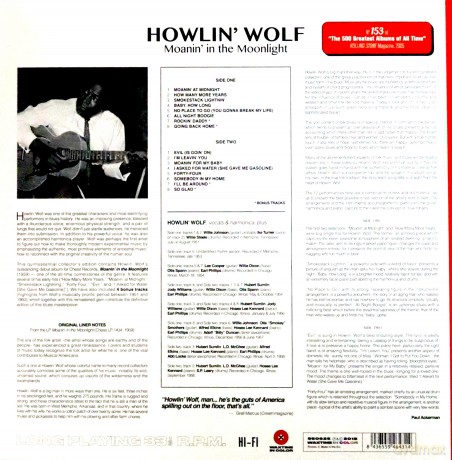 Howlin Wolf: Moanin In The Moonlight [Winyl]