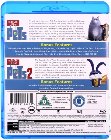 Sekretne życie zwierzaków domowych 1-2 [2xBlu-Ray]