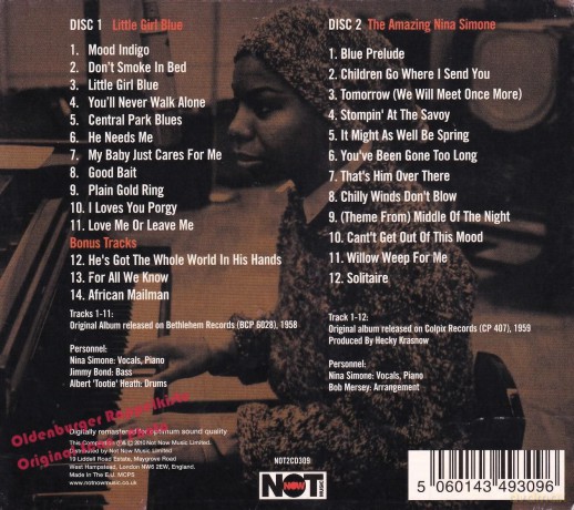 Nina Simone: My Baby Just Cares For Me [2CD]