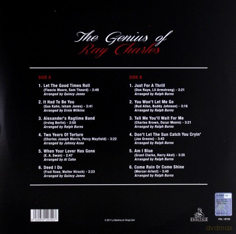 Ray Charles: The Genius Of Ray Charles [Winyl]