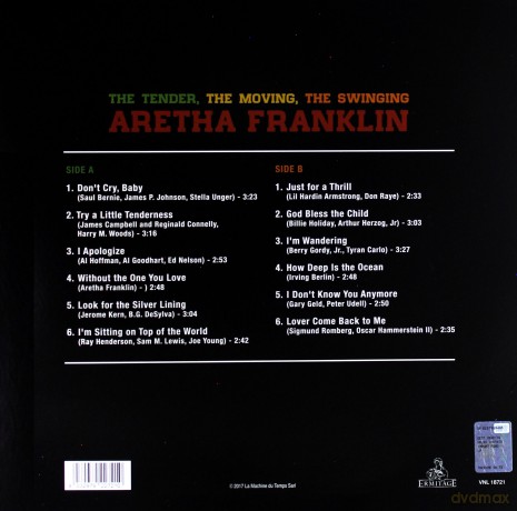 Aretha Franklin: The Tender The Moving The Swinging [Winyl]