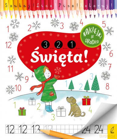 3 2 1 święta. Szukaj, licz, koloruj [KSIĄŻKA]