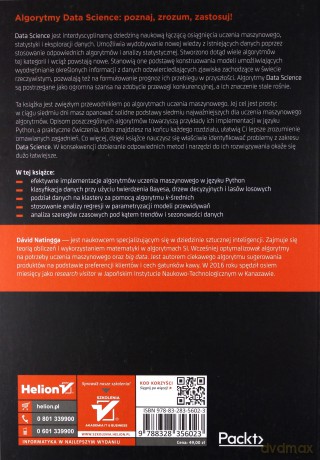 Algorytmy data science siedmiodniowy przewodnik - David Natingga [KSIĄŻKA]