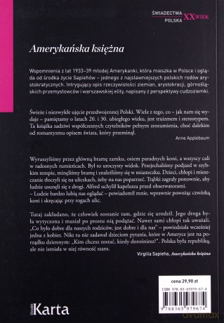 Amerykańska księżna. Z Nowego Jorku do Siedlisk - Virgilia Sapieha [KSIĄŻKA]