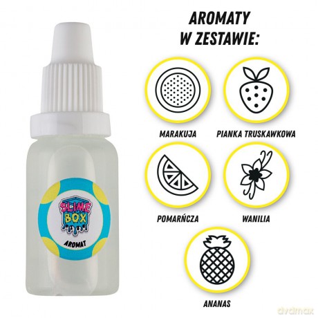 Aromaty zestaw nr 2 - 5 sztuk po 15ml (marakuja/pianka truskawkowa/pomarańcza/wanilia/ananas)