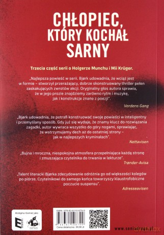 Chłopiec, który kochał sarny - Samuel Bjork [KSIĄŻKA]