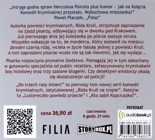 Do trzech razy śmierć. Róża Krull na tropie (Tom 1) - Alek Rogoziński [AUDIOBOOK]