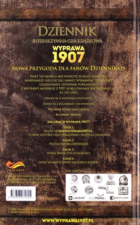 Dziennik: Wyprawa 1907 Interaktywna gra książkowa [KSIĄŻKA]