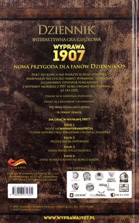 Dziennik: Wyprawa 1907 Interaktywna gra książkowa [KSIĄŻKA]